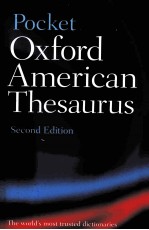 Pocket Oxford American Thesaurus Second Edition