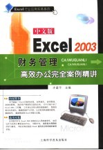 中文版Excel 2003财务管理高效办公完全案例精讲