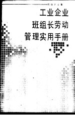 工业企业班组长劳动管理实用手册