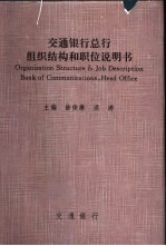 交通银行总行组织结构和职位说明书