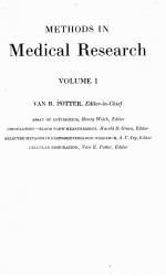 methods in medical research volume i