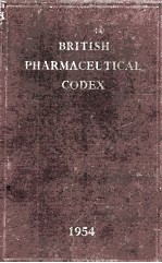 BRITISH PHARMACEUTICAL CODEX 1954