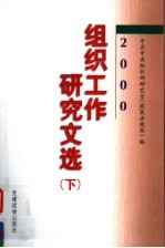 2000年组织工作研究文选 下