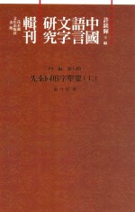 中国语言文字研究辑刊 四编 第7册 先秦同形字举要 上