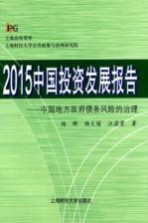 2015中国投资发展报告 中国地方政府债务风险的治理