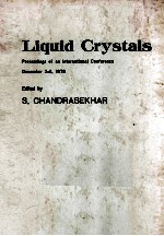 LIQUID CRYSTALS：PROCEEDINGS OF AN INTERNATIONAL CONFERENCE HELD AT THE RAMAN RESEARCH INSTITUTE，BANG