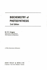 BIOCHEMISTRY OF PHOTOSYNTHESIS 2ND EDITION