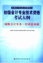 初级会计专业技术资格考试大纲  初级会计实务  经济法基础