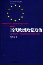 当代欧洲政党政治 选举向度下的西欧社会民主党研究