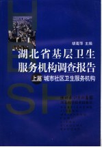 湖北省基层卫生服务机构调查报告 上 城市社区卫生服务机构