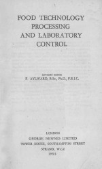 FOOD TECHNOLOGY PROCESSING AND LABORATORY CONTROL