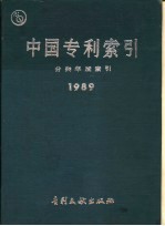 中国专利索引、分类年度索引 1989