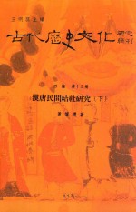 古代历史文化研究辑刊 四编 第13册 汉唐民间结社研究 下