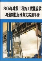 2005年建筑工程施工质量验收与强制性标准条文实用手册 第8册