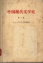 中国现代文学史 第1卷 1919-1927