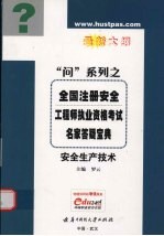 全国注册安全工程师执业资格考试名家答疑宝典 最新大纲 安全生产技术