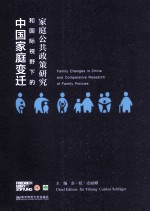 中国家庭变迁和国际视野下的家庭公共政策研究