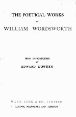 THE POETICAL WORKS OF WILLIAM WORDSWORTH