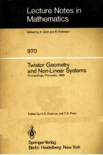 TWISTOR GEOMETRY AND NON-LINEAR SYSTEMS