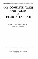 THE COMPLETE TALES AND POEMS OF EDGAR ALLAN POE