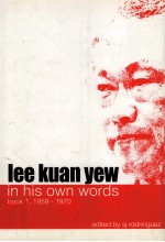 lee kuan yew in his own words book 1