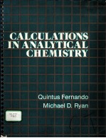 CALCULATIONS IN ANALYTICAL CHEMISTRY