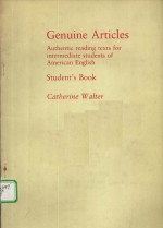 GENUINE ARTICLES：AUTHENTIC READING TEXTS FOR INTERMEDIATE STUDENTS OF AMERICAN ENGLISH TEACHER’S MA