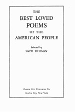 THE BEST LOVED POEMS OF THE AMERICAN PEOPLE