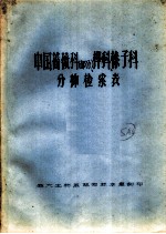 中国蔷薇科 部分 、桦科、榛子科分种检索表