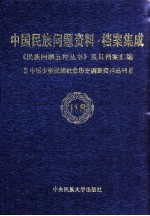 当代中国民族问题资料·档案汇编 《民族问题五种丛书》及其档案集成 第5辑 中国少数民族社会历史调查资料丛刊 第118卷