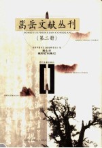 嵩岳文献丛刊  第2册  嵩山志  嵩阳石刻集记