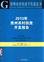 贵州农村扶贫开发报告 2013年