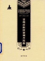 中国西南少数民族村落的保护与发展内容总录系列 贵州苗族村寨调查简报 4