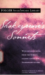 FOLGER SHAKESPEARE LIBRARY  SHAKESPEARE'S SONNETS