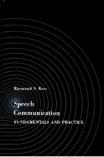 SPEECH COMMUNICATION:FUNDAMENTALS AND PRACTICE