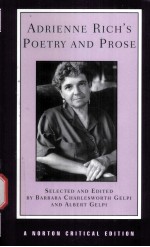 ADRIENNE RICH'S POETRY AND PROSE POEMS PROSE REVIEWS AND CRITICISM