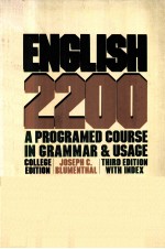 ENGLISH 2200：A PROGRAMED COURSE IN GRAMMAR AND USAGE  COLLEGE EDITION