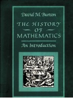 THE HISTORY OF MATHEMATICS：AN INTRODUCTION