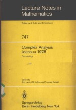 COMPLEX ANALYSIS JOENSUU 1978