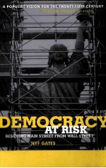 DEMOCRACY AT RISK RESCUING MAIN STREET FROM WALL STREET