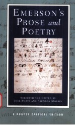 EMERSON'S PROSE AND POETRY AUTHORITATIVE TEXTS CONTEXTS CRITICISM