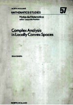 COMPLEX ANALYSIS IN LOCALLY CONVEX SPACES