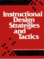 Instructional design strategies and tactics