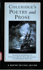 COLERIDGE'S POETRY AND PROSE AUTHORITATIVE TEXTS CRITICISM