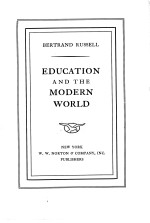 EDUCATION AND THE MODERN WORLD