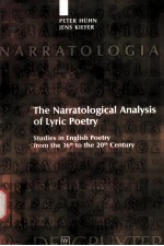 Peter Huhn/Jens Kiefer The Narratological Analysis of Lyric Poetry