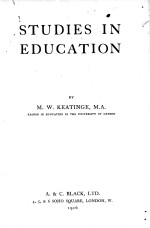 STUDIES IN EDUCATION