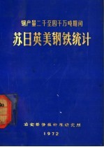 钢产量二千至四千万吨期间 苏、日、英、美钢铁统计