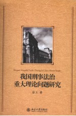 我国刑事法治重大理论问题研究