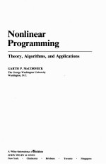 NONLINEAR PROGRAMMING:THEORY，ALGORITHMS，AND APPLICATIONS